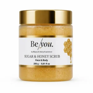 Product honey and sugar scrub